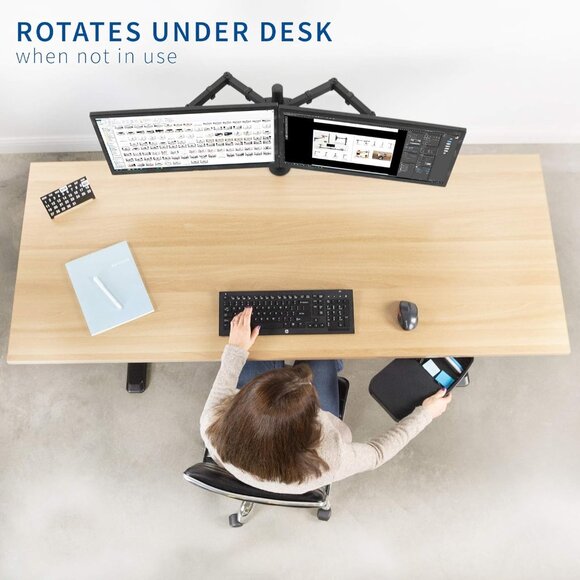 NOB Vivo Under Office desk storage drawer with mouse platform DESK-AC05M - Picture 4 of 13